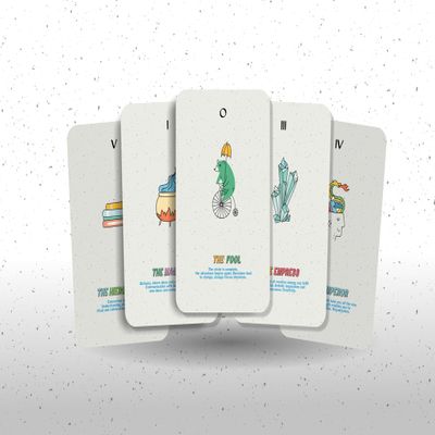 Doodle Tarot - Major Arcana - Doodle Art Tarot - Tarot Deck - Fortune Telling - Divination Tools - Tarot Gift - Illustrated Cards