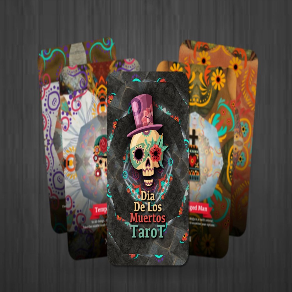 Dia De Los Muertos Tarot - Major Arcana - The Day of The Dead Tarot - Tarot Deck - Fortune Telling - Divination Tools - Illustrated Cards