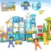 PicassoTiles Magnet Tiles Building Blocks 3-in-1 Aquarium Safari Animal & Metro Theme Playset with 24 Character Action Figures Magnetic STEM Learning Toys Construction Set Toddler kids Ages 3+ PTQ1245 view 1