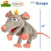 Living Puppets 12-Inch Grey Mouse Hand Puppet - Fine European Design, Ultra-Soft and Cuddly, Promotes Child Development, Safety Certified, Teacher-Recommended for Boys and Girls view 2