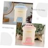 Abaodam 2pcs Cute Piggy Bank Mailbox Model Coin Saving Box for Boy Girl Compact Plastic Design Blue Pink Home Decoration Gifts and Money Saving view 2