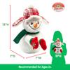 Animated Plush Snowman |Christmas Cheer Charlie - Claps Hands and Ears Flap to Song - If You're Happy for Xmas Clap Your Hands | Musical Holiday Toy and Decor - Gift for Toddlers and Kids, 13" view 2
