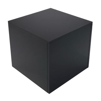 6" x 6" x 6" Acrylic Display Box True 6-Inch Outer Dimensions Large Display Cube Handmade Premium Acrylic (Black)