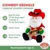 Cuddle Barn - Cowboy Kringle | Animated Musical Singing Christmas Western Santa Soft Plush Toy, 12 inches view 3