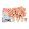 LALADEFIEE Wooden Bingo Game with Number Cards and Chess Pieces Fun Board Game for Parties and Family Gatherings for Developing Math Skills and Social Interaction view 1