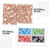 LALADEFIEE Wooden Bingo Game with Number Cards and Chess Pieces Fun Board Game for Parties and Family Gatherings for Developing Math Skills and Social Interaction view 3