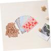 LALADEFIEE Wooden Bingo Game with Number Cards and Chess Pieces Fun Board Game for Parties and Family Gatherings for Developing Math Skills and Social Interaction view 4