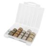 Carl CX-001-J Office Holder, Coin Case, Made in Japan, Mobile Phone, Coins, Stores 50 Each, Shatterproof, Clear view 1