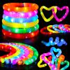 Siwarm 24 Pcs Glow Sticks Toys for Kids, LED Light Up Pop Tubes/Bracelet Party Favors for Kids,Glow in The Dark Party Supplies, Birthday Gifts Xmas Stocking Goodie Bags Stuffers Boys Girls view 1