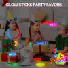 Siwarm 24 Pcs Glow Sticks Toys for Kids, LED Light Up Pop Tubes/Bracelet Party Favors for Kids,Glow in The Dark Party Supplies, Birthday Gifts Xmas Stocking Goodie Bags Stuffers Boys Girls view 2