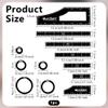 OLYCRAFT 1 Set(12pcs) Objective Point Markers Acrylic Ruler Objective Makers Set Round Objective Marker Gaming Accessory War Games Measuring Ruler for Tabletop Wargames Templates Set- 12 Sizes view 2
