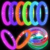 BATWEET 60 Pcs Glow In The Dark Bracelets, 6 Colors LED Bracelets Bulk Party Supplies for Kids and Adults, Glow Neon Party Favors Toys for Carnival Halloween Christmas Birthday Wedding view 4