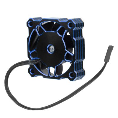 RC Cooling Fan, High Speed Electric Motor Cooling Fan 40x40mm 16000RPM 5V9V Fit for 1/10 1/8 1/12 RC (Blue)