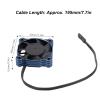 RC Cooling Fan, High Speed Electric Motor Cooling Fan 40x40mm 16000RPM 5V9V Fit for 1/10 1/8 1/12 RC (Blue) view 2