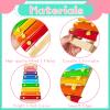 2 Pcs Wooden Xylophone for Kids,Xylophone Educational Musical Toy with 2 Child Mallets 8 Diatonic Keys,Xylophone Wooden Instruments Toys for Toddlers view 3