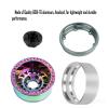 BRCatWPark Aluminum 1.9 Beadlock Wheel Rims for 1/10 SCX10 SCX10 II 90046 SCX10 III AXI03007 SCX10 Pro TRX4 TRX6 Gen7/8 D90 VS4-10 MST CFX RC Crawler Car,4pcs RC 1.9 Beadlock Wheel Rims,Titanium view 4
