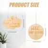 2pcs Baby Sleeping Sign, Different Shape Baby Sleeping Door Sign with Hemp Rope Wooden Do Not Ring Doorbell Sign Baby Sleeping Hanging Sign for Front Door Nursery Bedroom Baby Room view 2