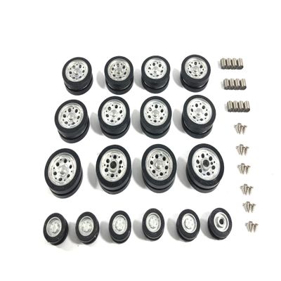 Mato 1:16 Panzer III/Panzer IIIH/Stug III Tank Metal Road Wheels and Return Rollers with Rubber Treads