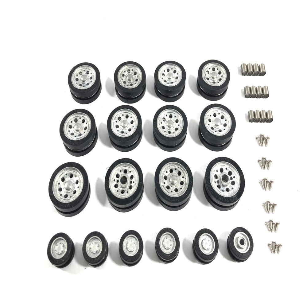 Mato 1:16 Panzer III/Panzer IIIH/Stug III Tank Metal Road Wheels and Return Rollers with Rubber Treads