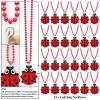 KeeStar 24 Pack Ladybug Necklace Party Favors for Insect Themed Baby Shower, Birthday Party Goodie Bag Fillers, School Carnival Rewards, Photography Props, Home Decorations, Classroom Prize view 2
