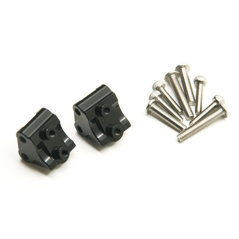 Malockos YEAHRUN Black Metal Alloy Lower Shock Link Mount for Axial SCX10 II 90046 90047 1/10 RC Crawler Car - (Color: black)