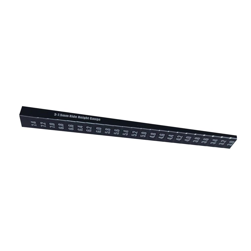 Krixis Vehicle MeasuR1ng Tool Metal Precise Model Car Adjuster Ruler RC Height Ruler RC Car Ride Height Gauge for 1:10 Scale RC Vehicle