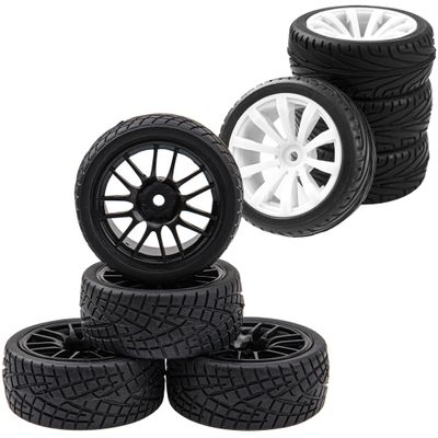 12-Spoke 12mm Hex Hub Wheel Rims & Rubber Tires & 10-Spoke RC 12mm Hex Hub Wheel Rims & Rubber Tires