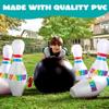 JOYIN Giant Inflatable Bowling Set for Kids and Adults, Christmas Birthday Party Games, Kids Education Motor Skills Toys view 2