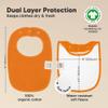 8-Pack Organic Baby Bibs for Boys, Girls - Soft Cotton Drooling and Teething Bibs for Baby Girl & Boy, Extra Absorbent, Easy to Clean & Put On for Toddler, Newborn, Infant 0-24 Months (Sahara) view 3