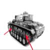 1:16 Metal Shock Absorbers for MATO Panzer III/Stug III Tank RC Tank view 2