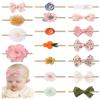doboi 18PCS Baby Girl Headbands with Bows Baby Flower Hair Bows Nylon Hairbands Handmade Hair Accessories for Newborn Infant Toddlers Little Girls and Kids view 1