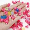 Zasukol 120pcs Mini Flamingo Resin Ducks - 100 Rose Red, 20 Luminous Ornaments, Tiny Pink Bird Figurines for Garden, Dollhouse, DIY Craft, Cake Decorations (0.6 in) view 3
