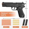 Soft Bullet Toy Gun - Stress Shot with Semi-Automatic Mode, Realistic Shell Ejecting Toy Guns (Black) view 3