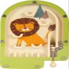 Small Foot Mini Lion, Wood, Pinball Game of Skill, for Children Aged 3+ Years Old, 12607, Coloured view 2