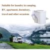 Travel Washing Machine Mini Portable Washing Machine 11x15x15in Non-Electric Washing Machine Suitable For Apartments Dorm Camping RV Travel Laundry view 4