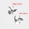 1PC RC Boat Propeller Metal 3 Blade CNC Propeller P1.4 40mm 42mm 50mm 52mm Prop for 4mm 4.76mm 3/16" RC Racing Boat Mono Speedboat(D40mm Left Hand) view 2