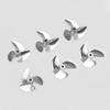 1PC RC Boat Propeller Metal 3 Blade CNC Propeller P1.4 40mm 42mm 50mm 52mm Prop for 4mm 4.76mm 3/16" RC Racing Boat Mono Speedboat(D40mm Right Hand) view 3