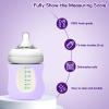 AUDRWALL Silicone Sleeves for Avent Natural Glass Baby Bottles, BPA Free, Anti Breakage Baby Bottle Holder (Purple + White + Pink, 4 Ounce) view 2