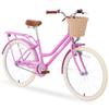 OUCHVILI Girls Bike, 24-Inch Wheels, 1 Speed, Basket, Rear Cargo Rack(Purple, 24 Inch) view 1