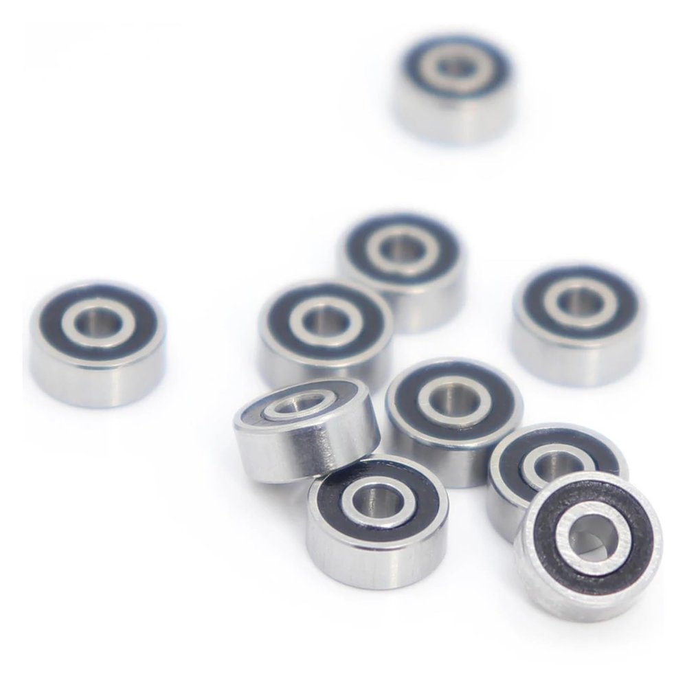 AGJPXFR MR62RS Bearing ABEC-3 (10 PCS) 2 * 6 * 2.5 Mm ABEC-3 Hobby Electric RC Car Truck MR62 RS 2RS Ball Bearings MR62-2RS Black Sealed
