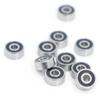 AGJPXFR MR62RS Bearing ABEC-3 (10 PCS) 2 * 6 * 2.5 Mm ABEC-3 Hobby Electric RC Car Truck MR62 RS 2RS Ball Bearings MR62-2RS Black Sealed view 1