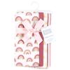 Hudson Baby Unisex Baby Cotton Flannel Burp Cloths 4-Pack, Sunshine and Rainbows, One Size view 2