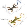 NAKIMO Plastic Lizard Toys Lizard Figurine Realistic Fake Lizards Artificial Model Reptile Toy for Cake Decoration Prank Props Educational Toys (Set - A) view 2
