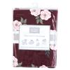 Hudson Baby Unisex Baby Multi-use Car Seat Canopy, Burgundy Floral, One Size view 2