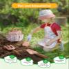 Grenebo Kids Gardening Set Toys, Quality Garden Tool Kit for Kids and Toddlers, Includes Two Shovels, Garden hat,Rake, Apron,Gloves, Watering Can, and Tool Bag (Pink) view 4