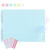 Ayorasly Scrapbook Album, 8.5"x11.5" Scrapbooking Photo Album with 100 Pages White Blank Inner Paper, Blue Kraft Cover Album for Pictures, Memory Book for Baby Wedding Family Travel Graduation view 1