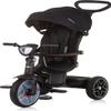 Chipolino Tricycle Derby 2 in 1 Music, Light, Basket, Push Handle, Strap, Colour: Black view 1