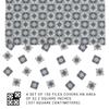 150 pcs, Dollhouse Flooring, 1:12 Scale Doll House Tiles, Miniature Checkerboard Floor, REDUCIO! (Starfall Mosaic) view 4