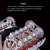Aetheria V8 Engine Kit That Works, Mini Metal Mechanical Engine for Car, 500+Pcs DIY Assembly Steam Hobby Toy for Adults-1:3 Scale view 3
