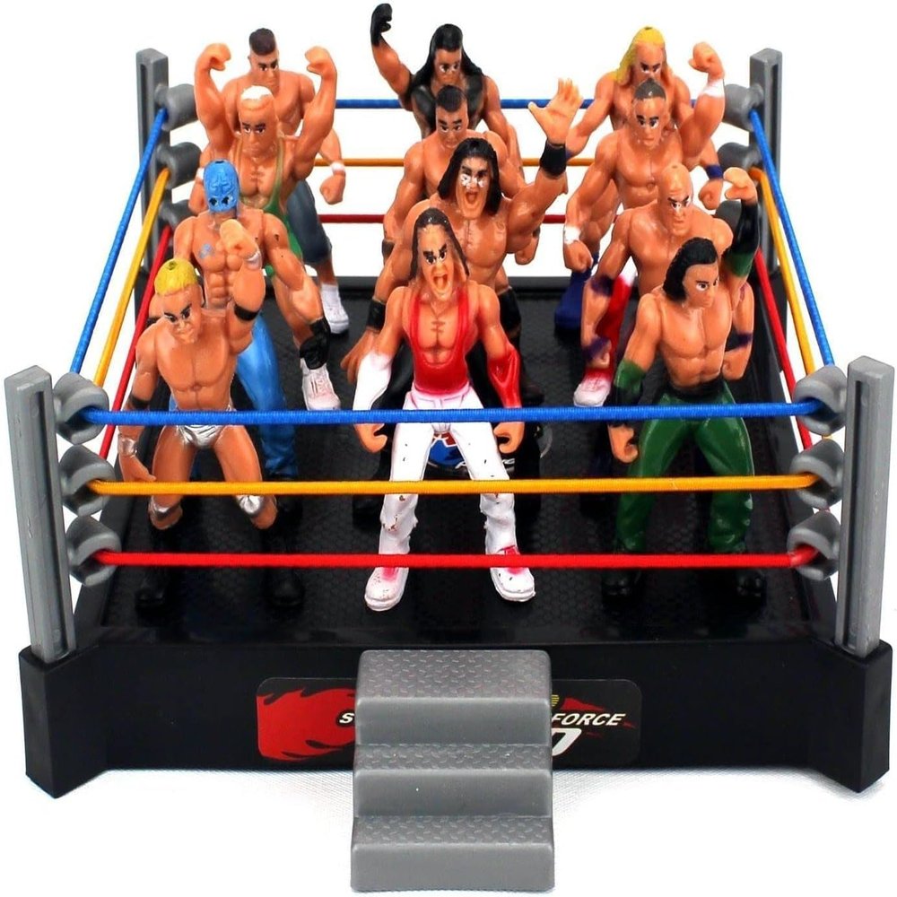 A and E Imports - Little Wrestlers Rumbling Cage Playset